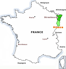 Carte Alsace